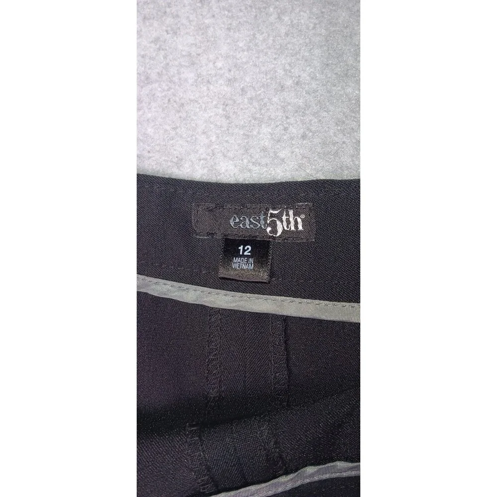 East 5th Flared Trumpet Gored Mermaid Skirt 12 Black Office Siren Minimalist Y2K